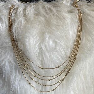 Layered gold necklace